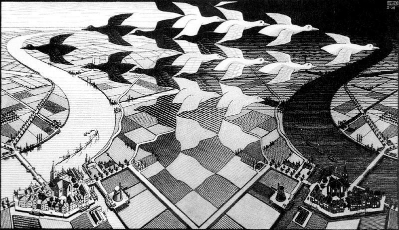 Maurits Cornelis Escher 4 Art A4 Photo Print