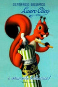 Mauro Olive Squirrel Vintage Retro Advert Poster A4 Photo Print
