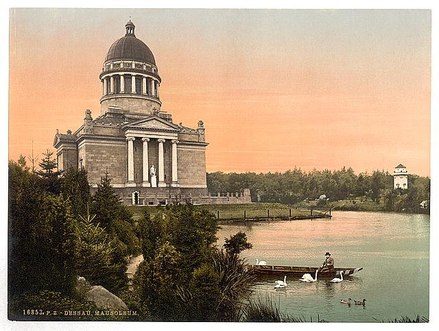 Mausoleum Anhalt Vintage A4 Photo Print