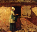 Mauve Anton A Peasant Woman By A Barn A4 Photo Print