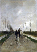 Mauve Hollandse weg A4 Photo Print