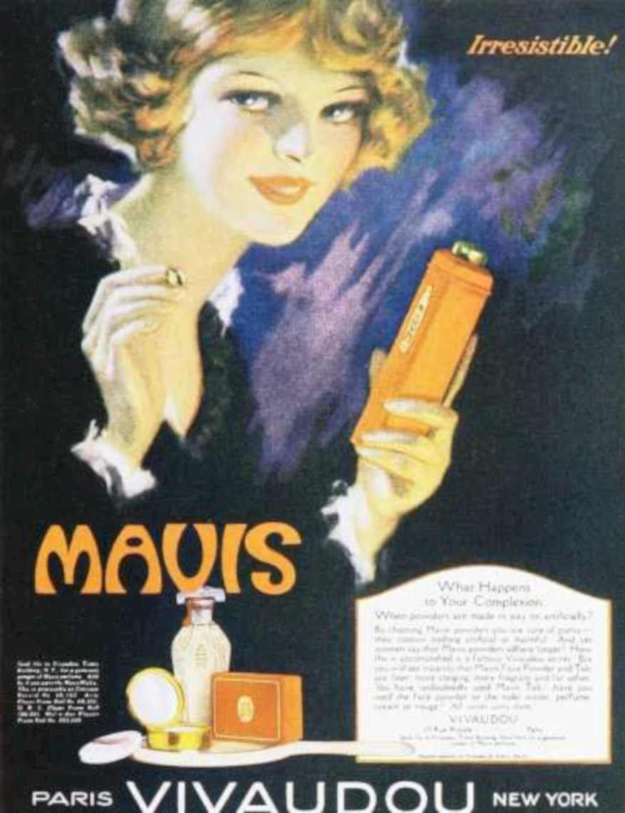 Mavis Perfume Bottle Vintage Retro Advert Ads A4 Photo Print