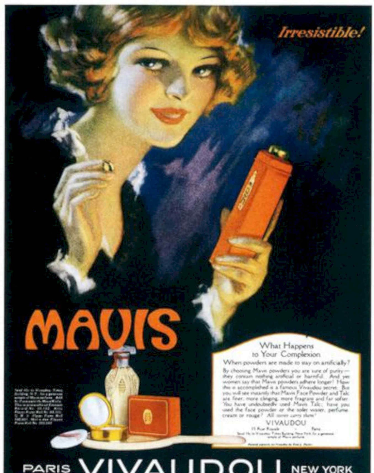 Mavuis Compact Paris Vintage Retro Advert Poster A4 Photo Print