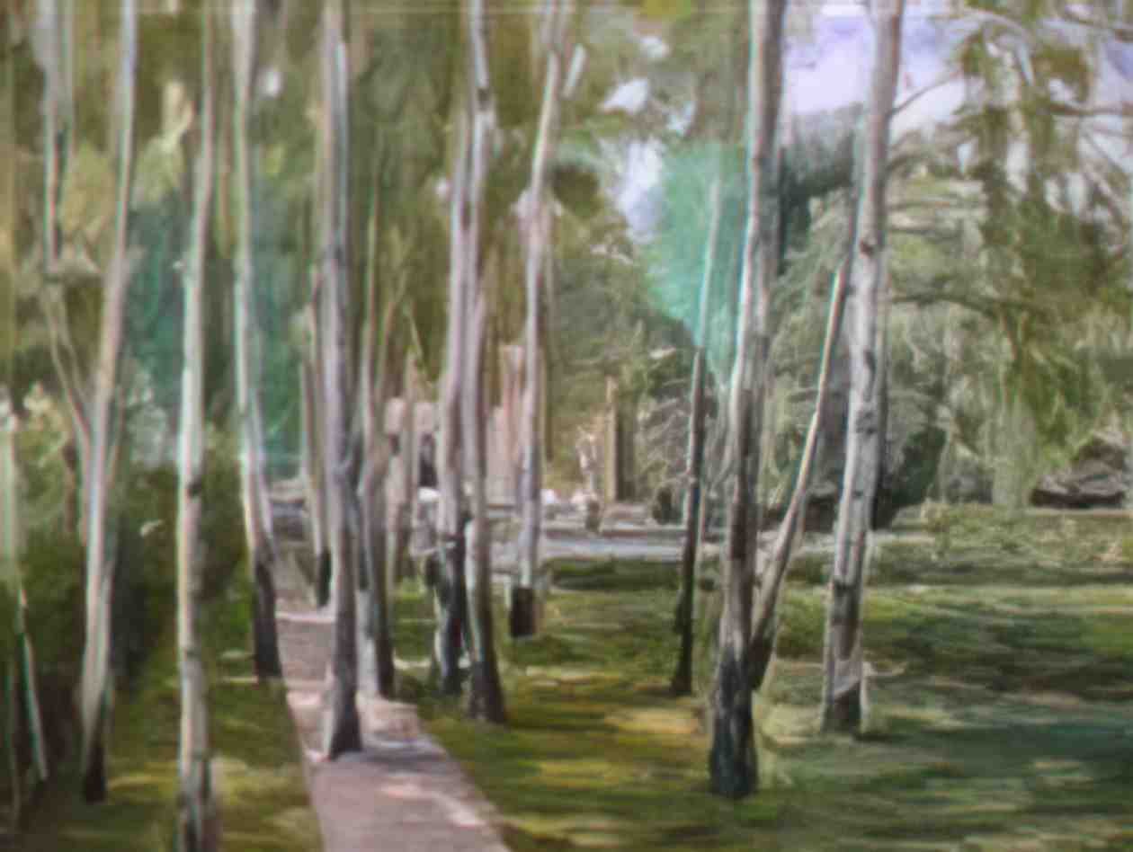 Max Liebermann birch grow 1 Art A4 Photo Print
