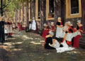 Max Liebermann free hour at amsterdam orphanage 1876 Art A4 Photo Print