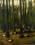 Max Liebermann lumberjack in the forest 1898 Art A4 Photo Print