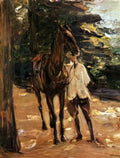 Max Liebermann man with horse Art A4 Photo Print