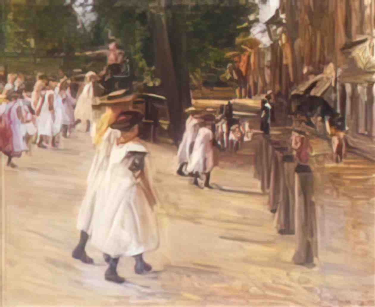 Max Liebermann on the way to school in edam 1904 Art A4 Photo Print
