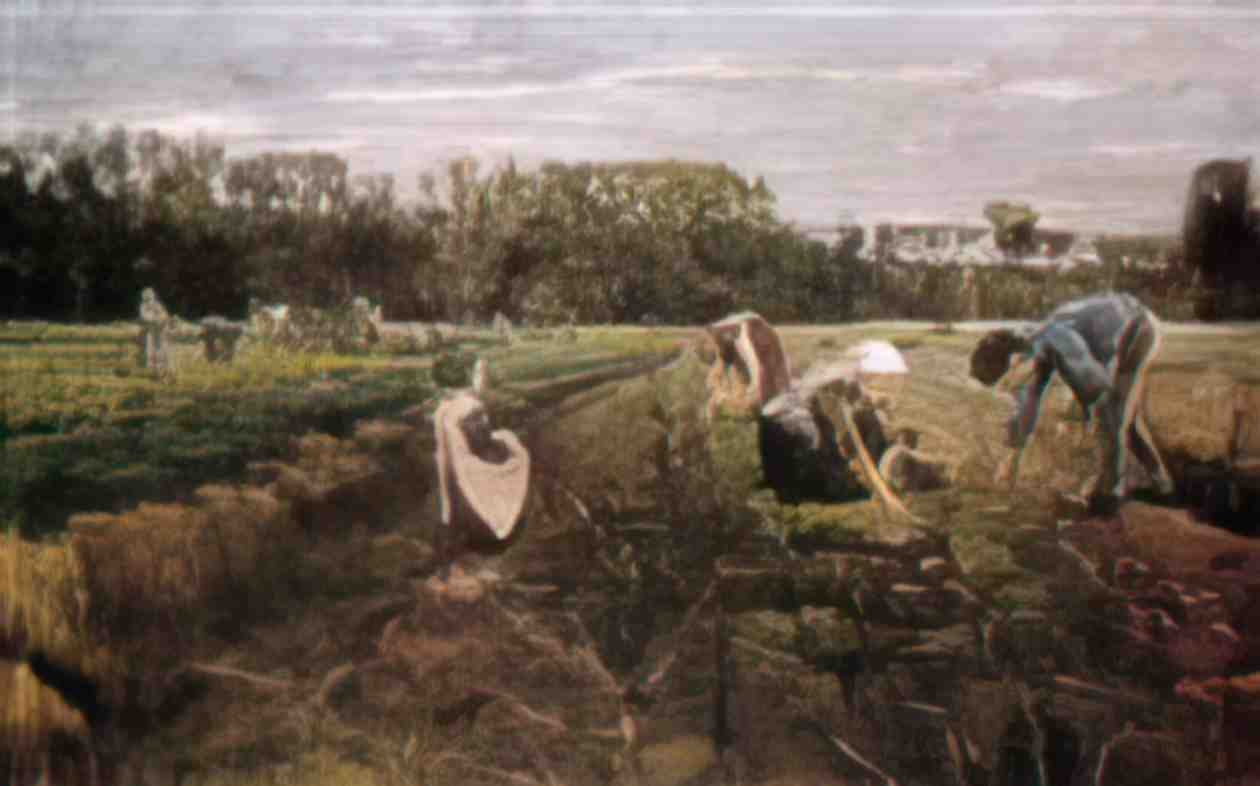 Max Liebermann potato gatherers Art A4 Photo Print