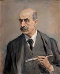 Max Liebermann self portrait with brush 1913 Art A4 Photo Print