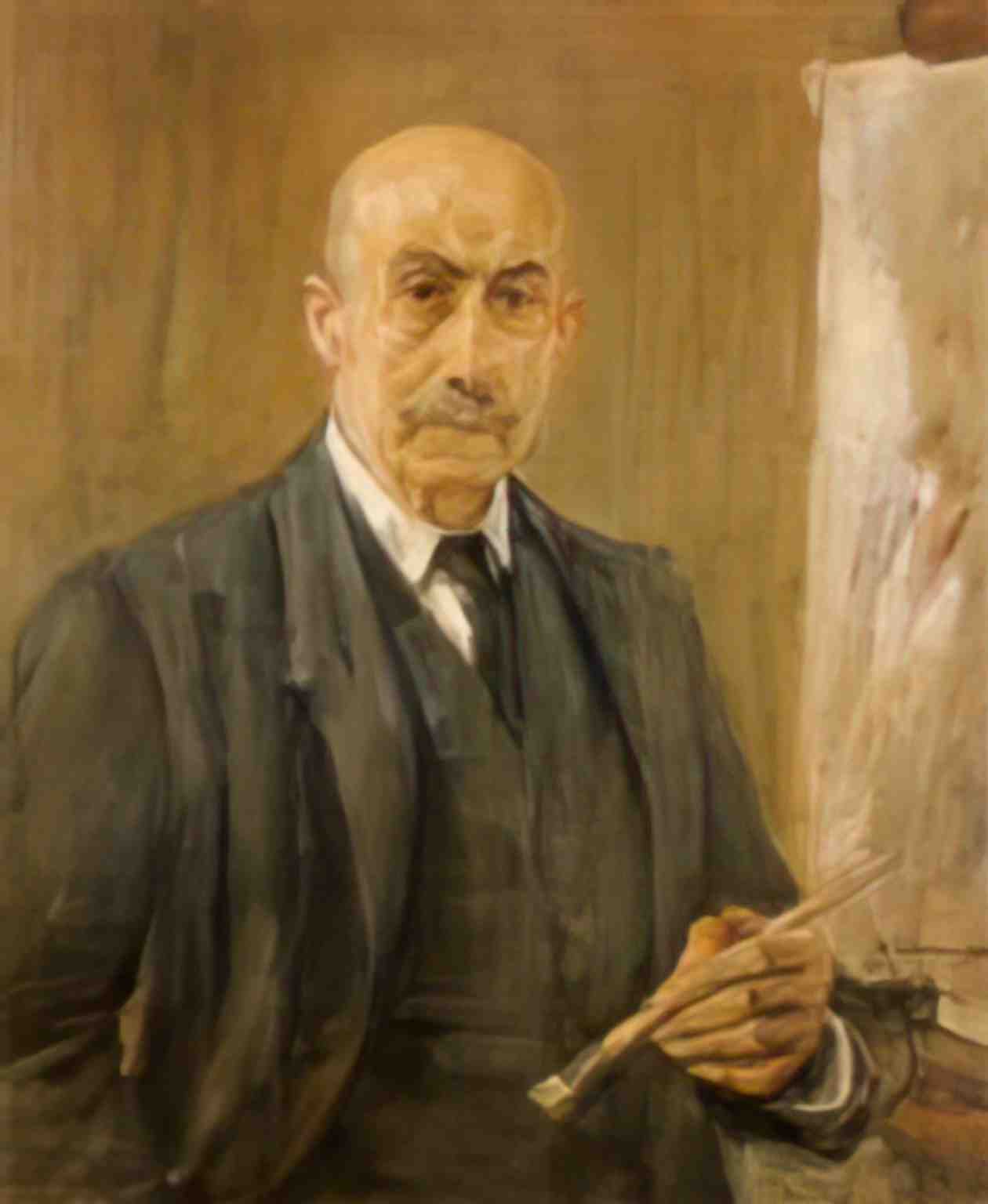Max Liebermann self portrait with palette 1912 Art A4 Photo Print