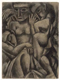 Max Weber composition with four figures Art A4 Photo Print