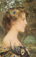 Maxence Peacock Profile A4 Photo Print