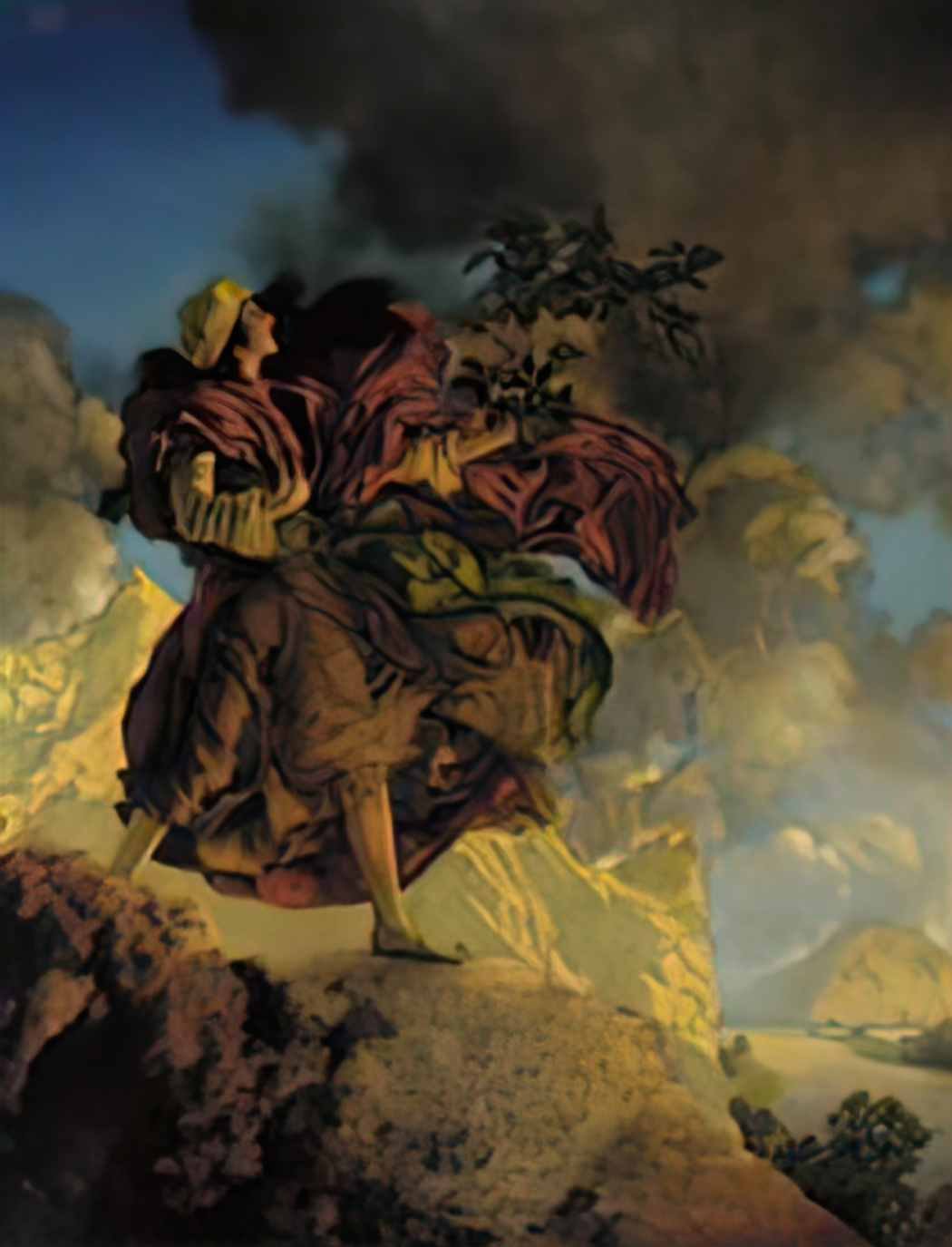 Maxfield Parrish 1 Art A4 Photo Print