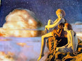 Maxfield Parrish contentment 1927 Art A4 Photo Print