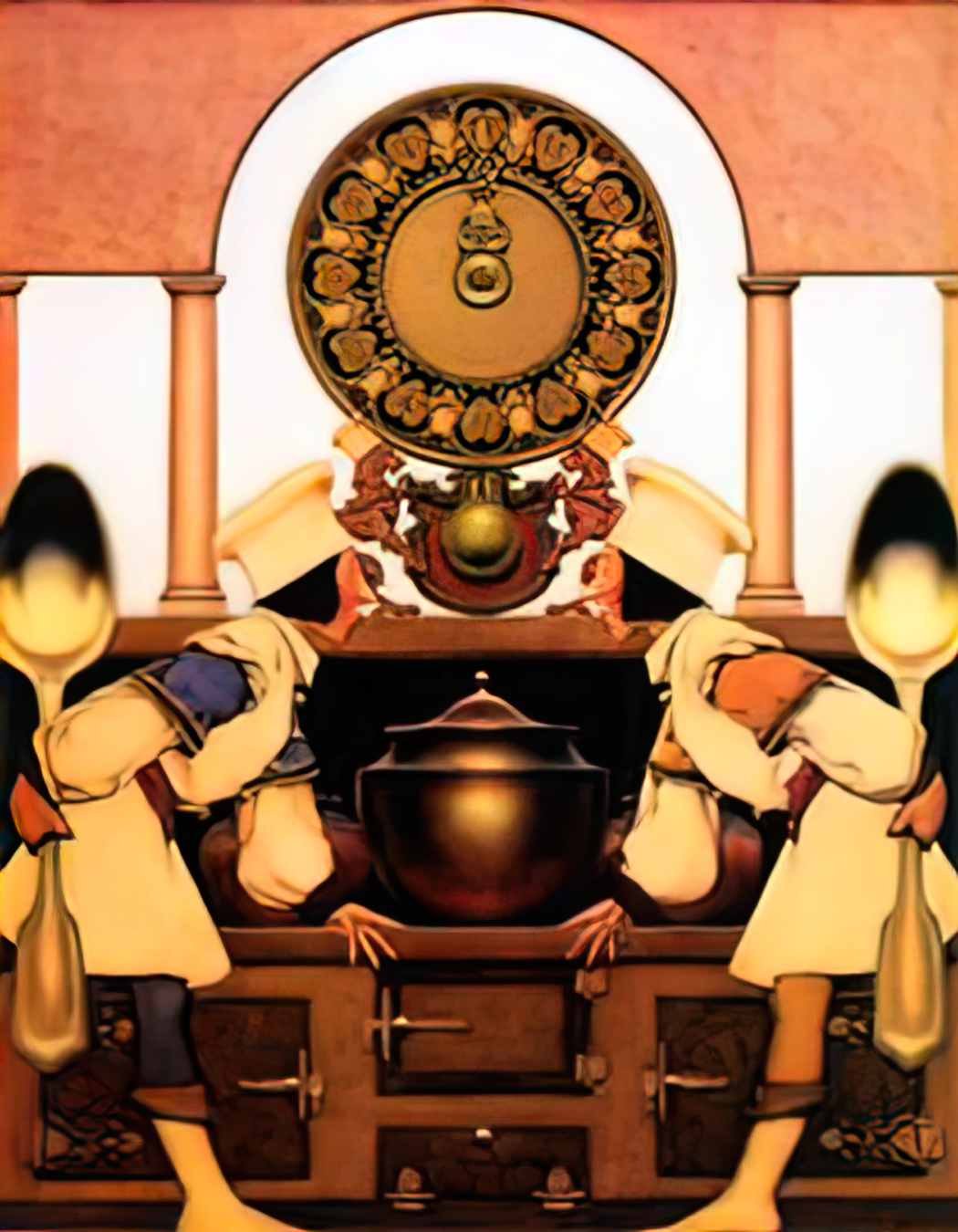 Maxfield Parrish pastry chefs Art A4 Photo Print