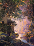 Maxfield Parrish the old glen mill large Art A4 Photo Print