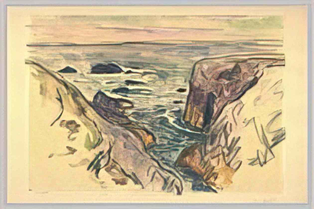 Maxime Maufra belle ile en mer evening cote sauvage 1909 Art A4 Photo Print