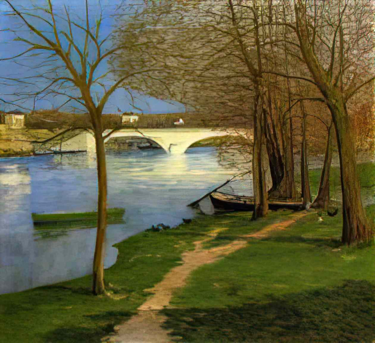 Maxime Maufra bridge over the loire 1892 Art A4 Photo Print