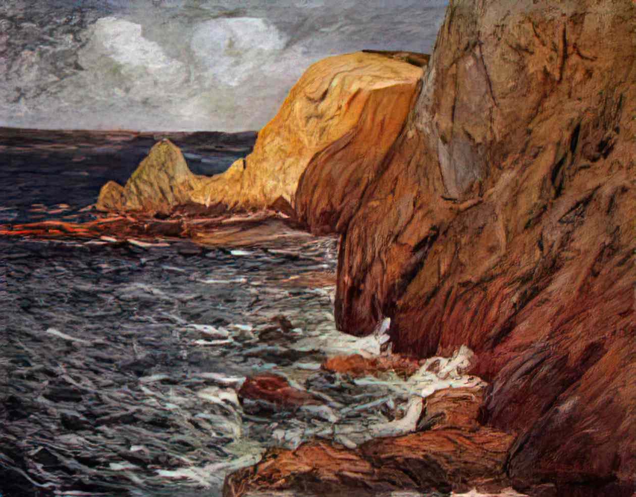 Maxime Maufra cliffs Art A4 Photo Print