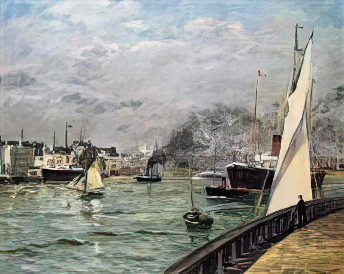 Maxime Maufra departure of a cargo ship 1905 Art A4 Photo Print