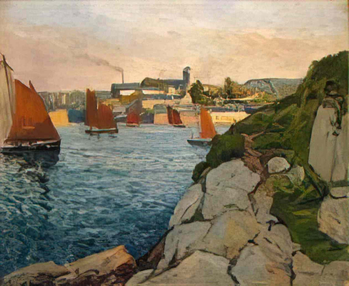 Maxime Maufra douarnenez in sunshine 1897 Art A4 Photo Print