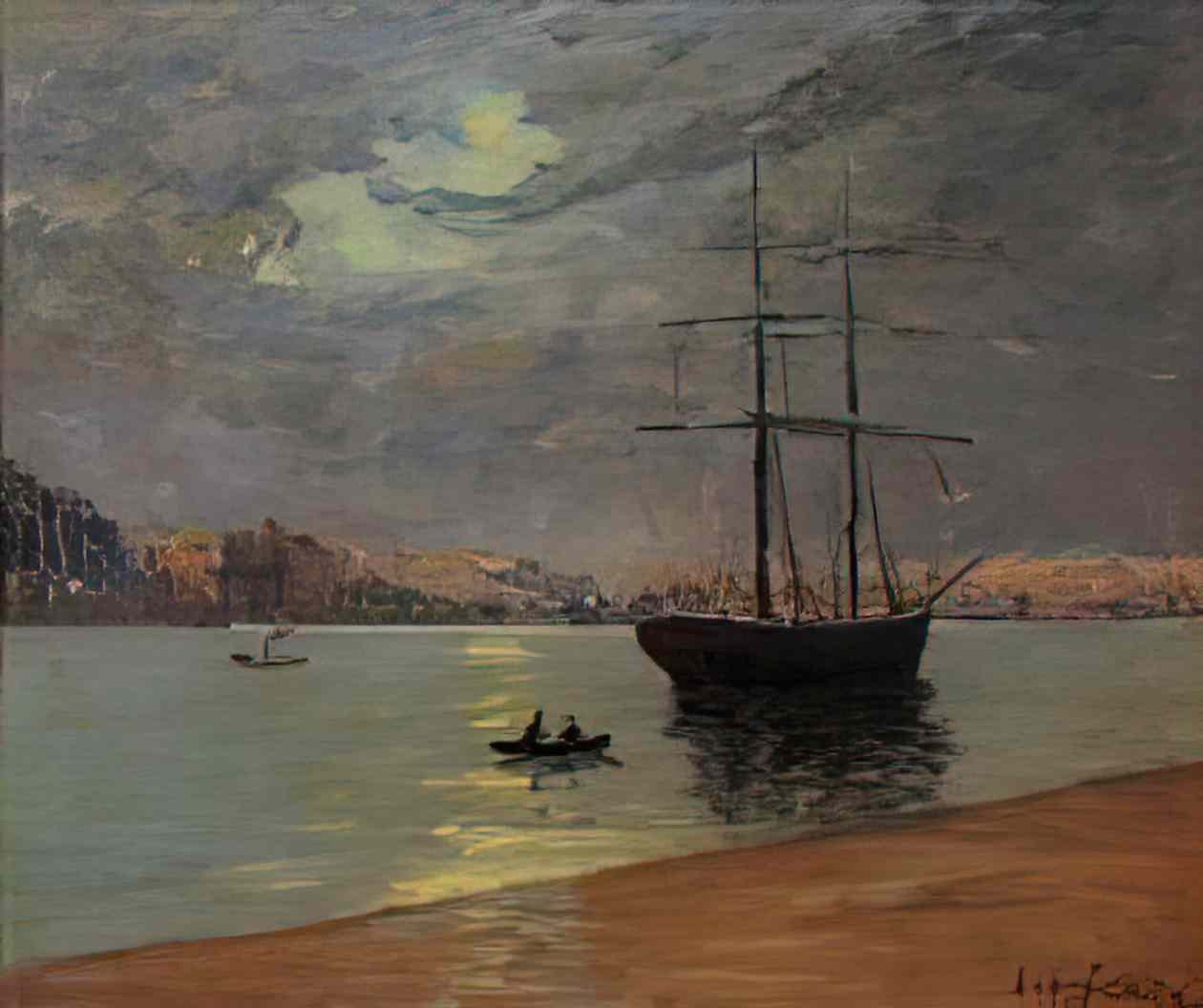 Maxime Maufra evening fog over nantes Art A4 Photo Print