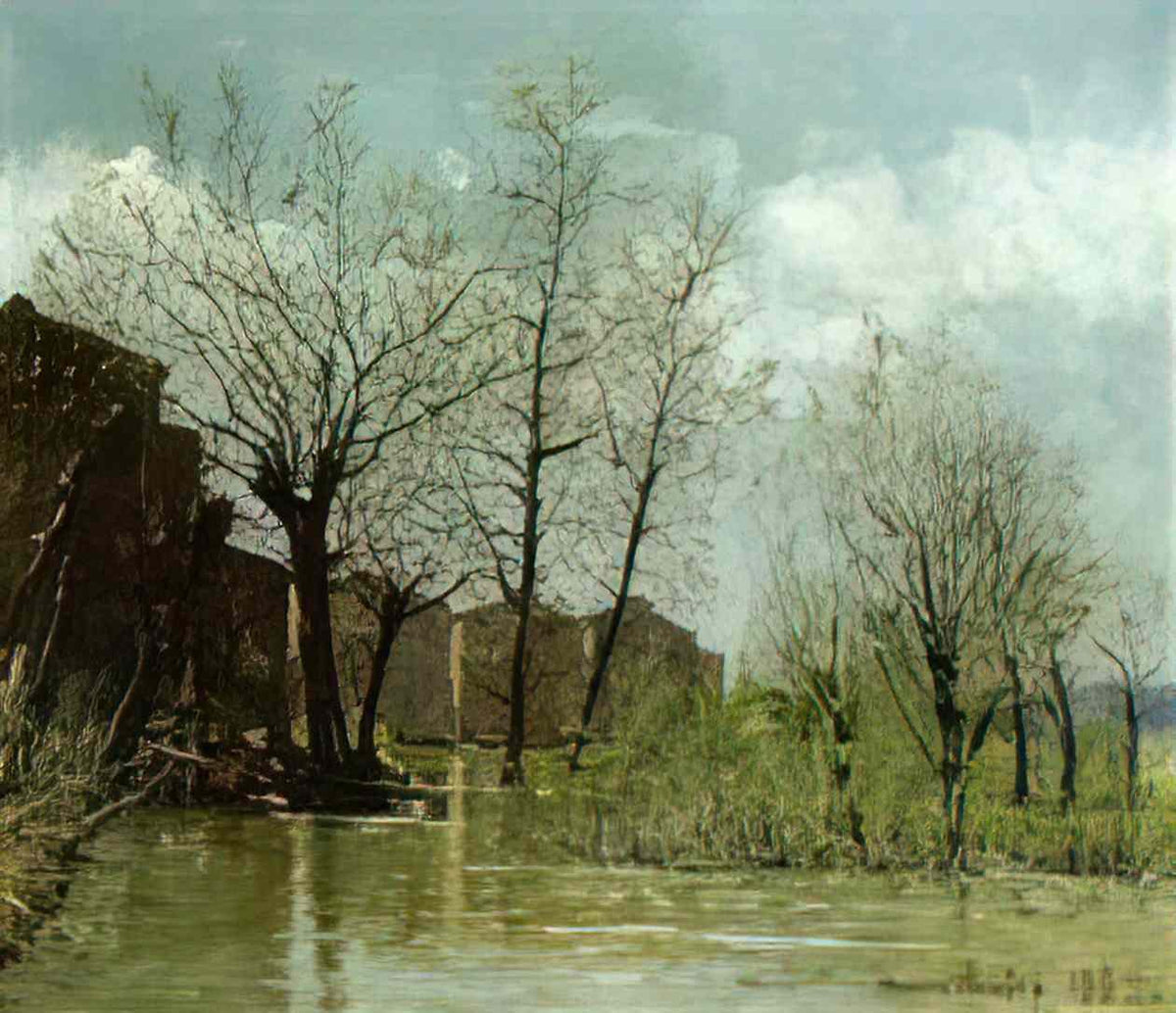 Maxime Maufra flood 1889 Art A4 Photo Print
