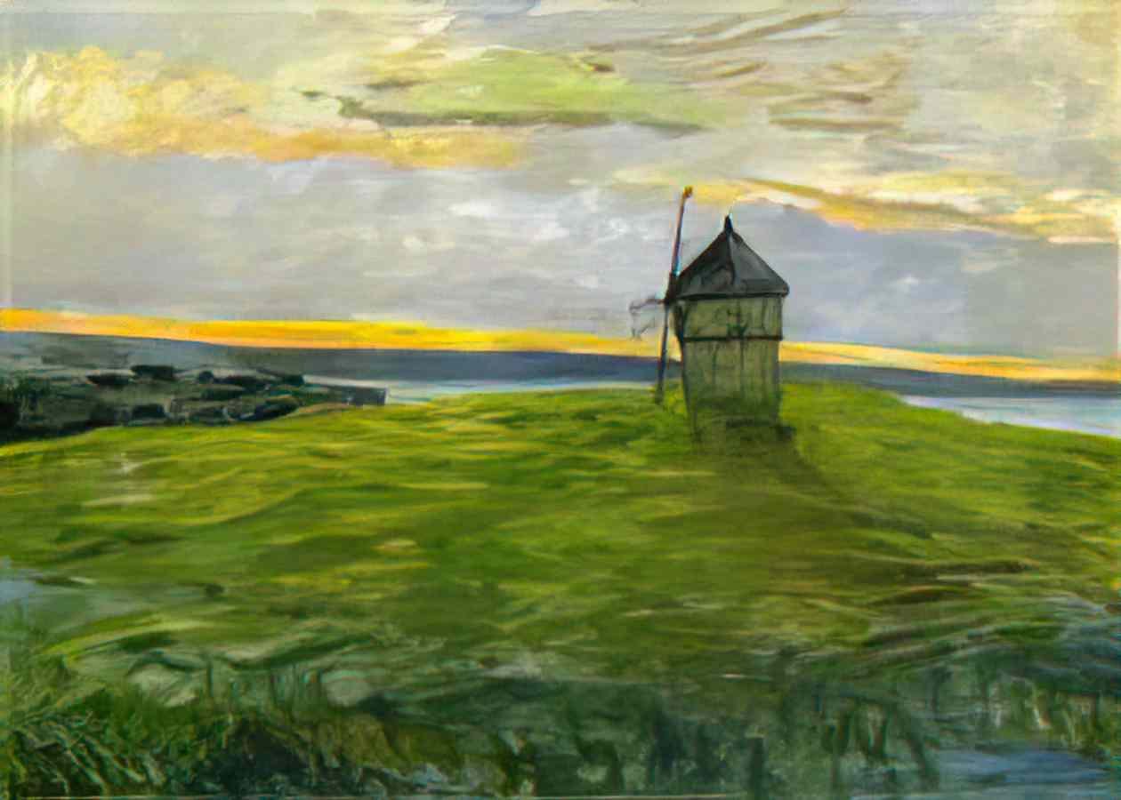 Maxime Maufra landscape with mill Art A4 Photo Print