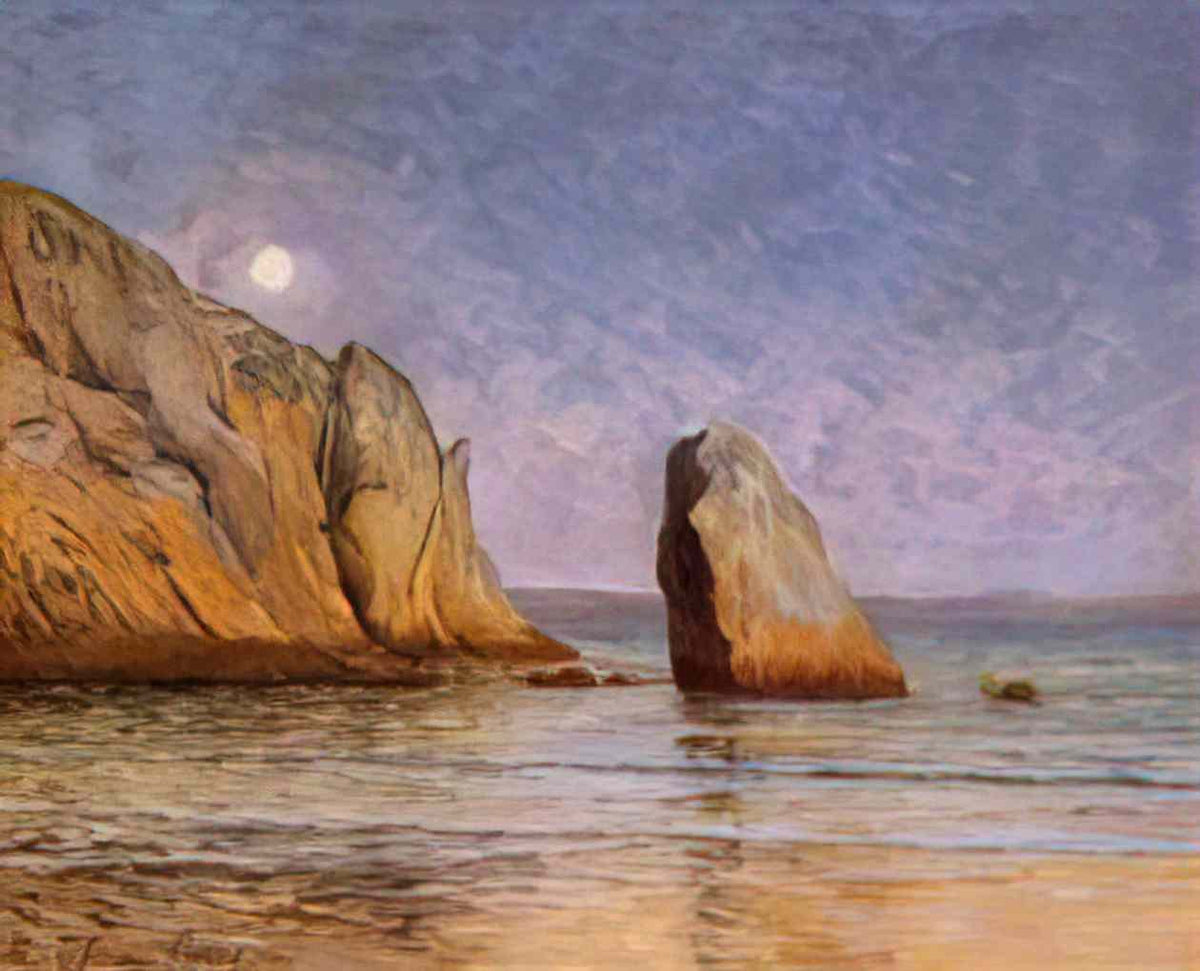 Maxime Maufra moonrise 1901 Art A4 Photo Print