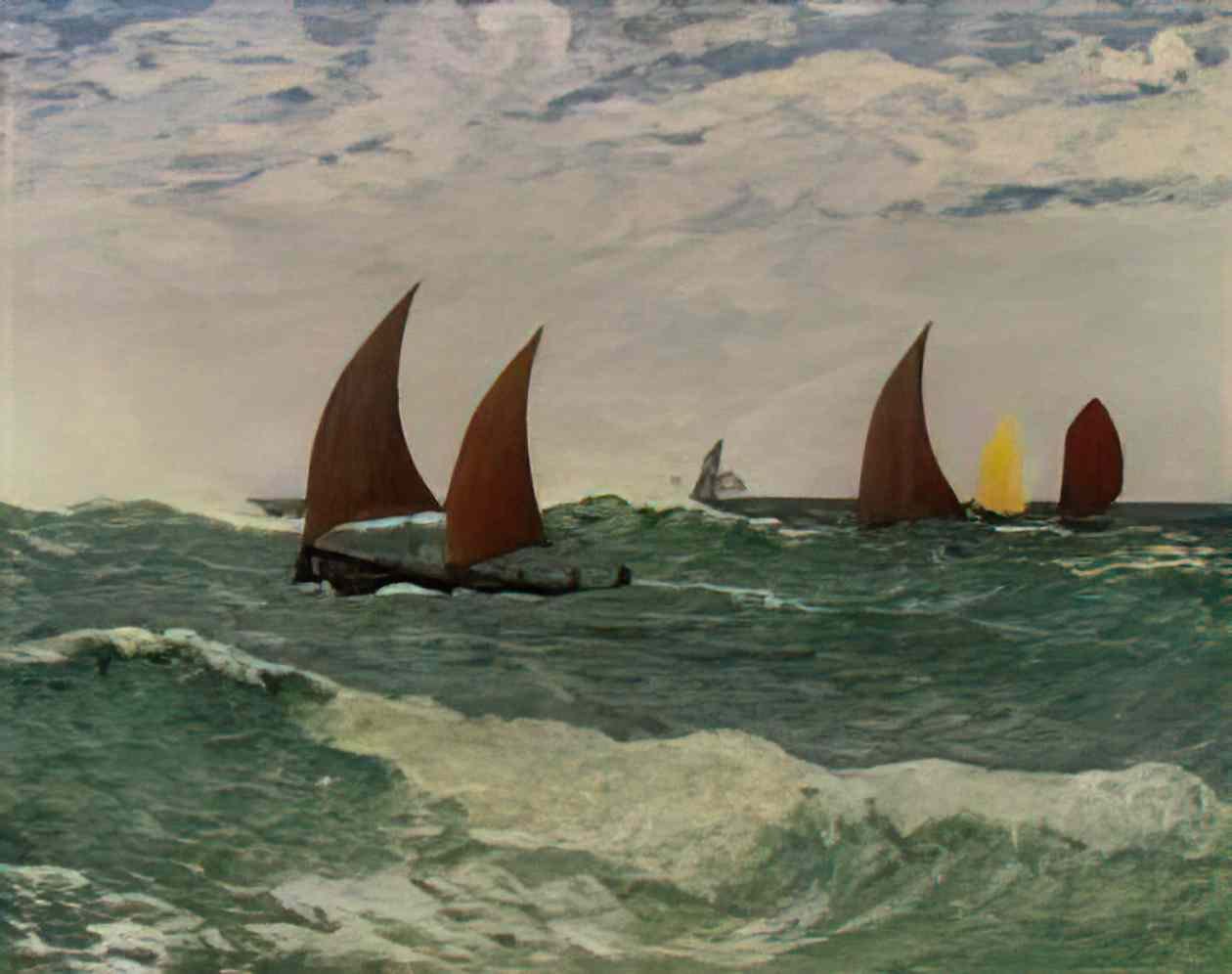 Maxime Maufra passing through the bar 1898 Art A4 Photo Print