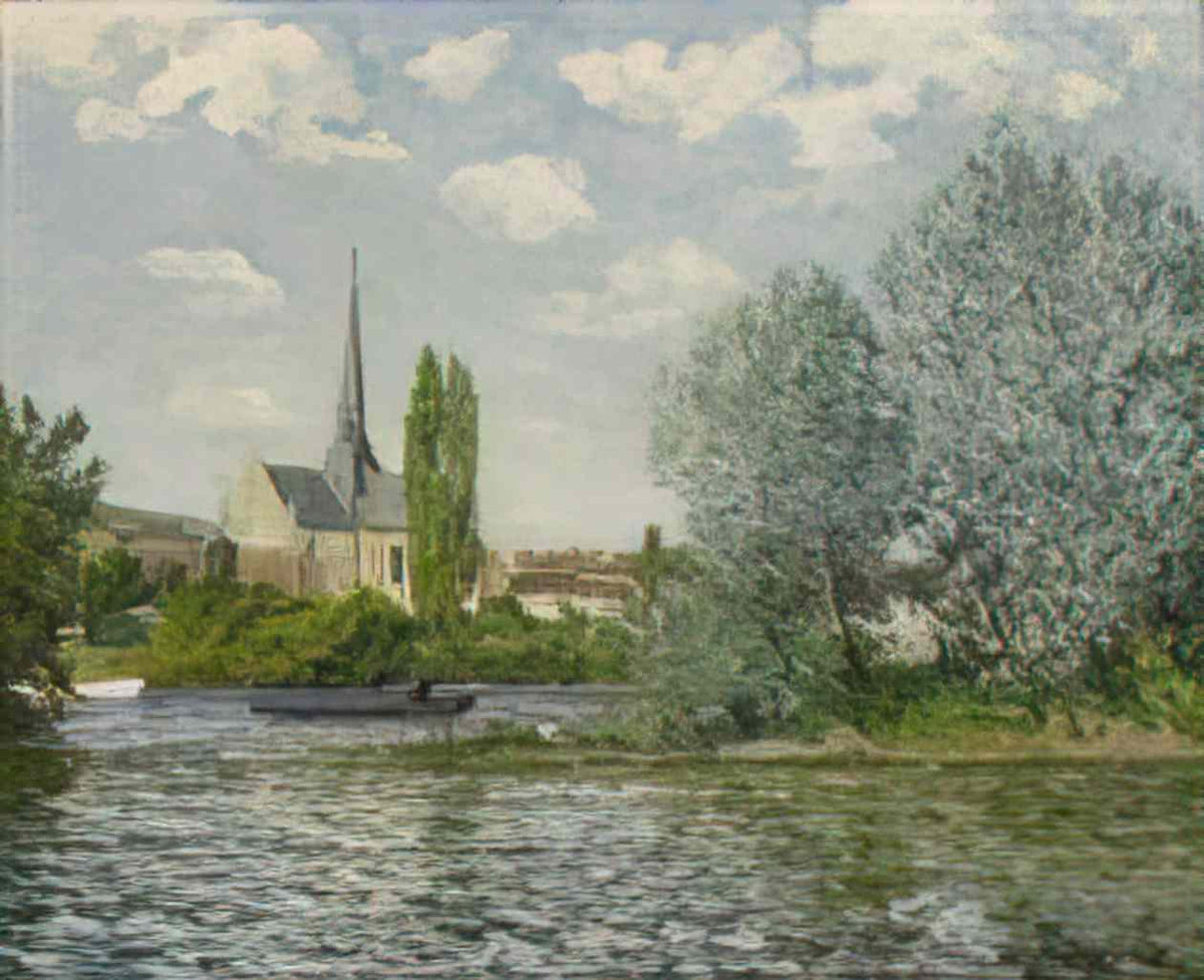Maxime Maufra the church at little andelys Art A4 Photo Print