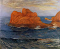 Maxime Maufra the red rocks at belle ile Art A4 Photo Print