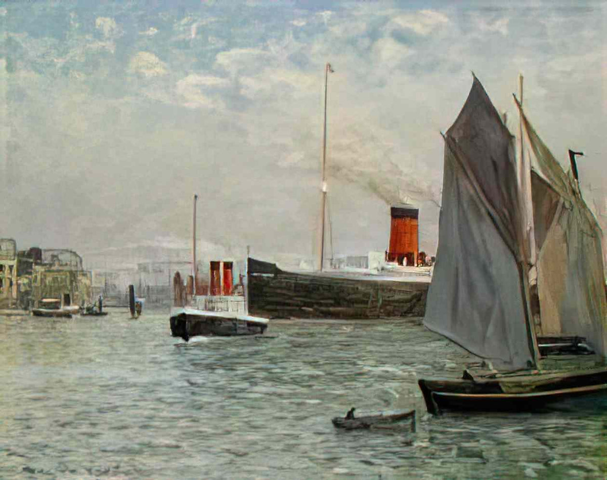 Maxime Maufra the transatlantic leaving port 1905 Art A4 Photo Print