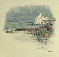 Maxwell Donald 1877 1936 Kent 1922 A Dover Foreshore Vintage A4 Photo Print