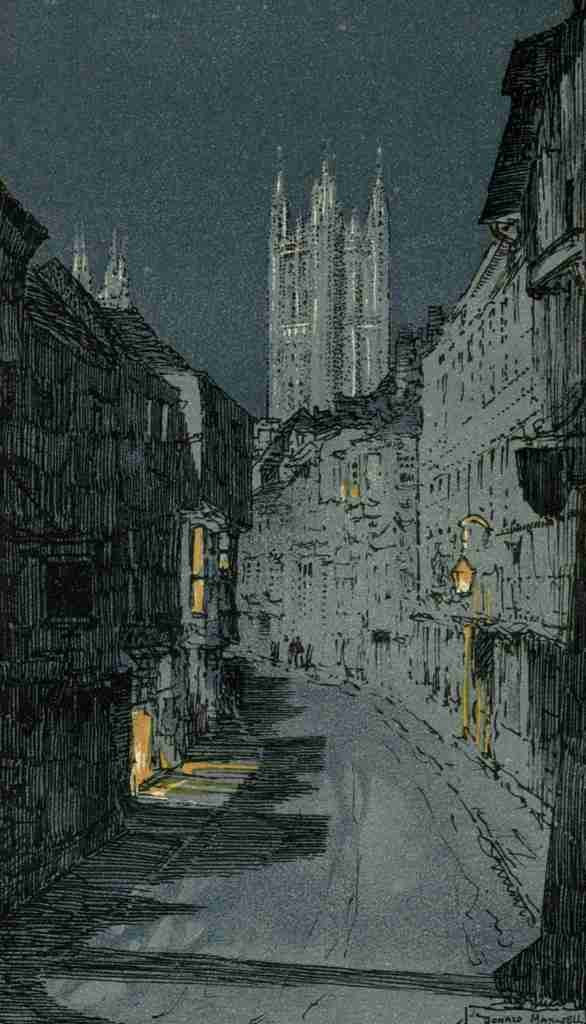 Maxwell Donald 1877 1936 Kent 1922 Canterbury The Angel Tower A4 Photo Print
