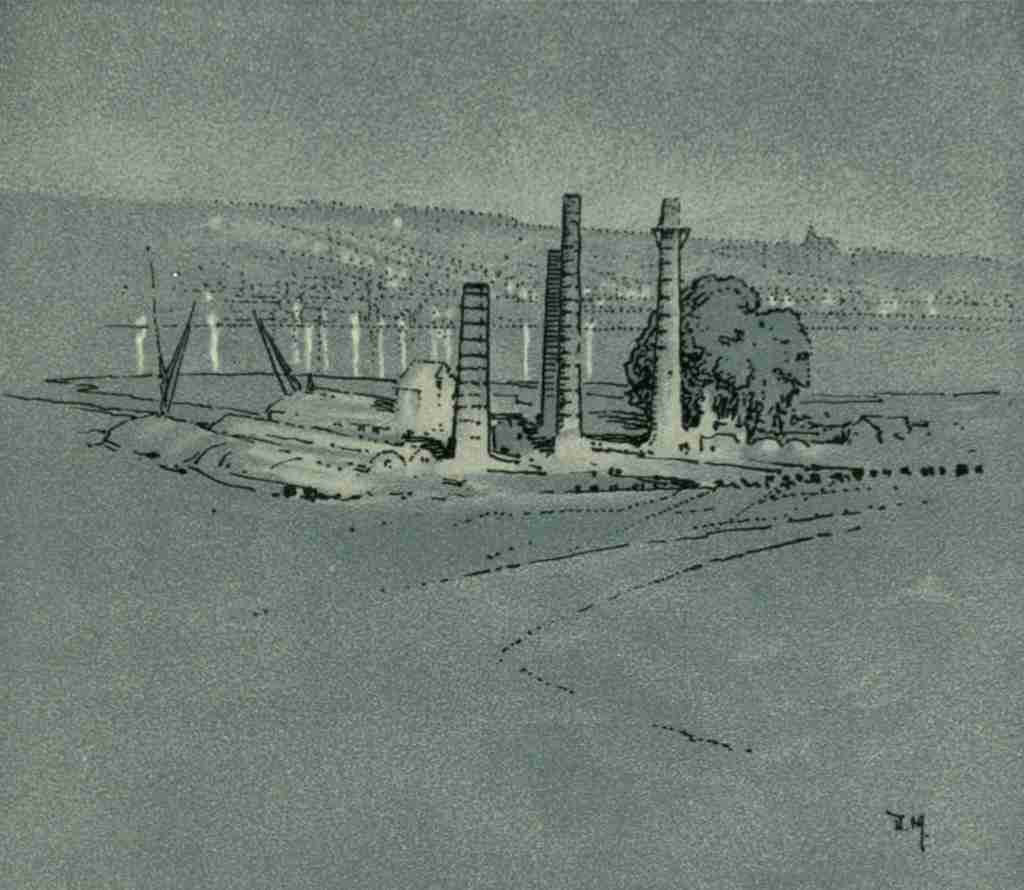 Maxwell Donald 1877 1936 Kent 1922 Cement works at Borstal A4 Photo Print