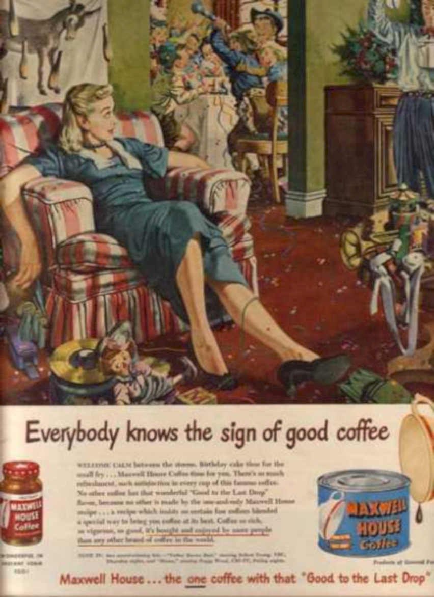Maxwell House Coffee 2 4 Vintage Retro Advert Ads A4 Photo Print