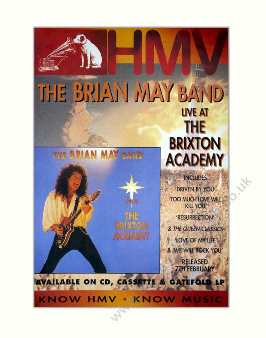 May Band Brixton Vintage Retro Advert Poster A4 Photo Print