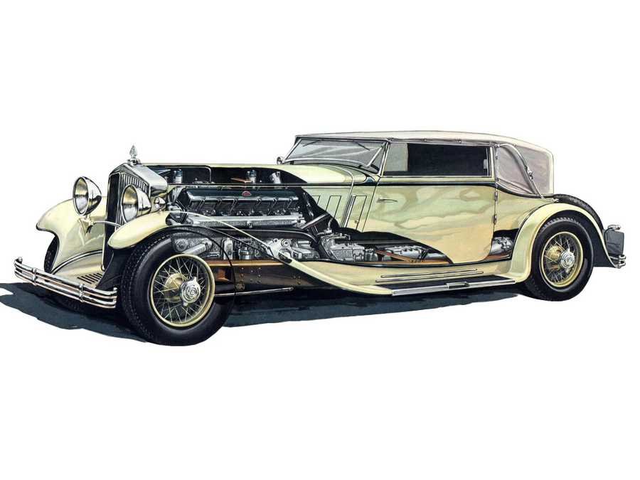 Maybach W6 1931 cutaway A4 Photo Print