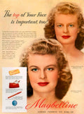 Maybelline Eye Makeup 2 1940s Vintage Retro Advert Poster