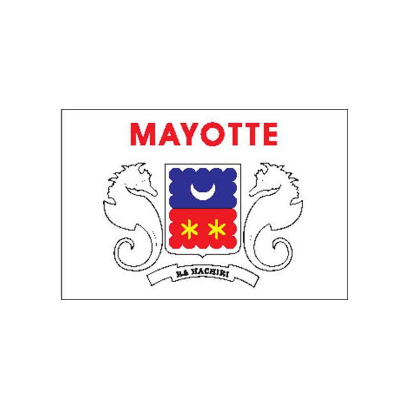 Mayotte Flag N4022 A4 Photo Print