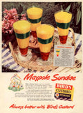 Maypole Sundae Desserts 1950s Vintage Retro Advert Poster