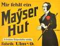Mayzer Hat Ulm Vintage Retro Advert Poster A4 Photo Print