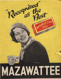 Mazawattee Tea Poster 1930s Vintage Retro Advert Poster