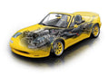 Mazda Club Sport Concept 1989 cutaway A4 Photo Print