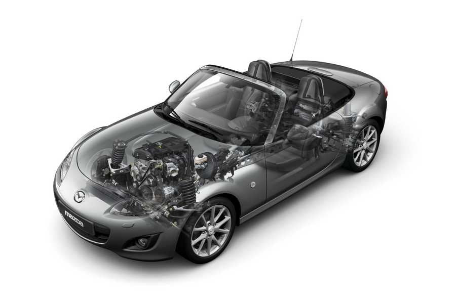 Mazda MX5 Roadster 2008 cutaway A4 Photo Print