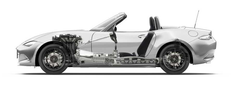 Mazda Roadster 2015 1 cutaway A4 Photo Print