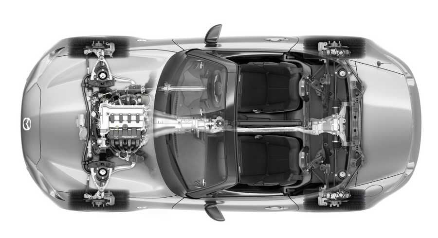 Mazda Roadster 2015 2 cutaway A4 Photo Print