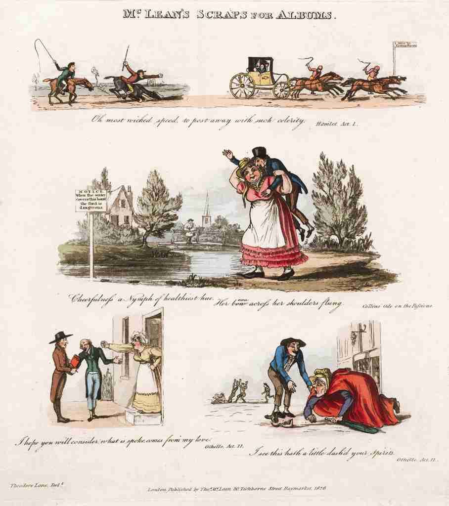 Mc Leans Scraps 1826 Cartoon Joke 001 Vintage A4 Photo Print